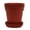 Burgundy, variant on Mintra Garden - 15cm Round Garden Pots 4pk - (15cm Diameter - 5.9inW x 5.5inH)