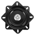 thumbnail image 1 of Unique Bargains Bar Stools Swivel Plate, 1Pack 5 Inch - Iron Square Bar Stool Seat Replacement, Lazy Susan Boat Seat Base (Black), 1 of 5