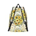 thumbnail image 3 of Naloa Canvas Backpack for Men Women Daisies And Wildflowers Print Rucksack Casual Travel Daypack Large and Small Durable College Tote Satchel Bookbag for Teens, 3 of 8