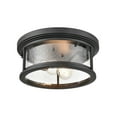 thumbnail image 6 of 4402-PBZ Millennium Lighting Bresley - 2 Light Outdoor Flush Mount-5.25 Inches Tall and 12 Inches Wide-Powder Coat Bronze Finish, 6 of 7
