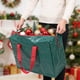 thumbnail image 4 of Pack de 2 bolsitas para guardar adornos de Navidad | Gran bolsa redonda de tela 600D para protección de decoraciones navideñas, organizador duradero para bombillas navideñas, recipiente espacioso a, 4 of 9