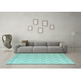 thumbnail image 3 of Ahgly Company Indoor Rectangle Abstract Light Blue Modern Area Rugs, 7' x 10', 3 of 4