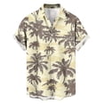 thumbnail image 3 of BRGZLK Men's Short Sleeve Hawaiian Shirt Floral Button Down Shirts Tropical Holiday Beach Shirts Lightweight Summer Tops, 3 of 5
