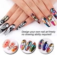 thumbnail image 7 of Makartt 2pcs Nail Art Foil Gel Glue with 20 Colorful Holographic Flower Print Nail Foil Sheets Kit Nail Transfer Stickers Foil Adhesive, 7 of 7