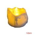 thumbnail image 1 of Vela de lágrima electrónica LED de 12 piezas, batería parpadeante realista, luces de cumpleaños artesanales, comestibles de Navidad Jumpingount JR0707-02, 1 of 7