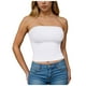 thumbnail image 5 of Blusa informal de verano sin tirantes de color liso para mujer, 3 piezas, de poliéster, 5 of 8