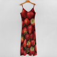 thumbnail image 5 of Lots of Little Strawberries Sleeveless Dress Loose Women's Dress Dresses Luxury Evening Dresses, 5 of 9