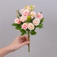 thumbnail image 5 of Gifts Dianli Floral Decor Wedding Bouquet Imitation Flower Home Decoration Faux Handheld Wall Flower Artificial Silk Rose Peony Bridal Bouquet Table Centerpiece Ceremony Home Decor, 5 of 7