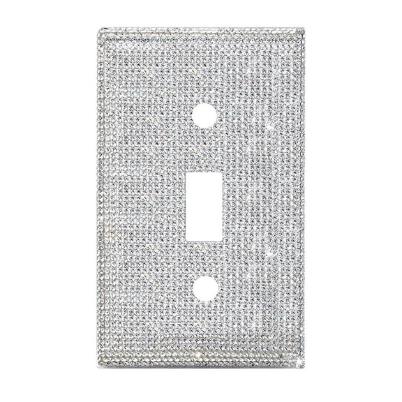 YDNGF Switch Socket Panel American Standard Diamond Socket Switch Shiny Rhinestones Wall Plate Light Cover Wall Plate Cover Light Cover Decorative Bling Light Cover for Home Ornaments