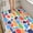 Orange, variant on Extra Large Shower Stall Mats, Non Slip with Drain Hole in Middle