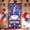 B, variant on Happy 4th of July Patriotic Door Banner, Independence Day Fireworks Balloon Gnome American Flag Wreath Door Banner Patriotic USA American Flag Front Door Decoration Indoor Outdoor Porch Decor