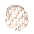 thumbnail image 2 of Kdxio Hand Drawn Snake Print Shower Cap for Women,Elastic and Reusable,Double Waterproof Layers Bathing Hat, 2 of 9