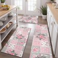 thumbnail image 2 of Pioneer Flower Floral Print Pattern Kitchen Rugs Sets Of 3,Kitchen Runner Rugs Non Skid Washable,Decorative Kitchen Floor Mats for Kitchen,Sink,Laundry,17X30 Inch + 17X47 Inch + 17X59 Inch, 2 of 6