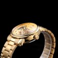 thumbnail image 3 of WINNER Golden Stainless Steel Men's Automatic Skeleton Watch with Round Dial, 39mm, Gift Box Included, 3 of 6