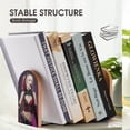 thumbnail image 6 of Harley Quinn Bookends Wood Book Divider Decor Shelves Non-Skid Book Stand 2 Pieces For Classroom Dormitory Bookshelf Office Home, 6 of 7
