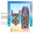 thumbnail image 1 of 2 piezas de traje de baño atlético de playa para mujer a la moda con vestido para accesorios femeninos (púrpura L) DQrwqpou Para Estrenar, 1 of 5