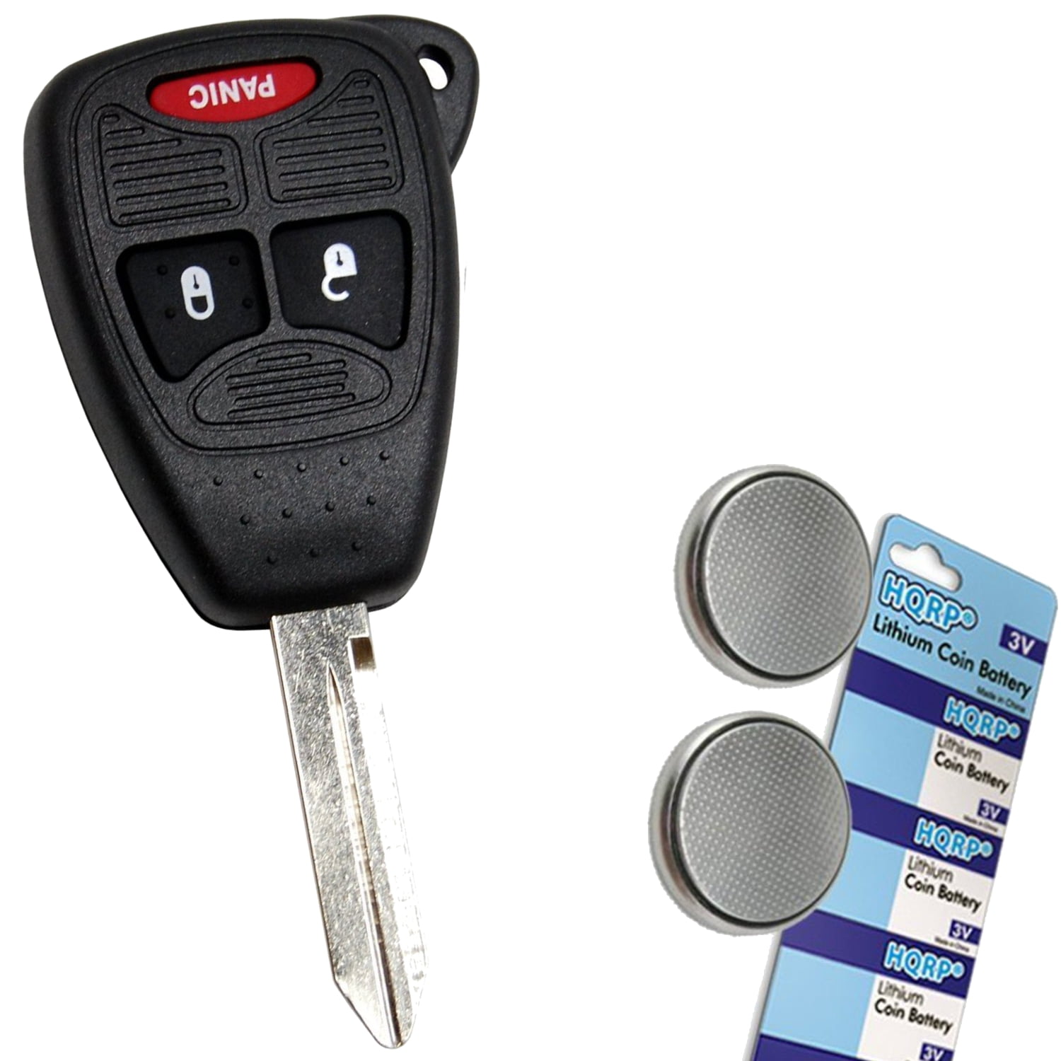 2 Remote Key Fob Shell Pad Case for 2005 2006 2007 Jeep Grand Cherokee 