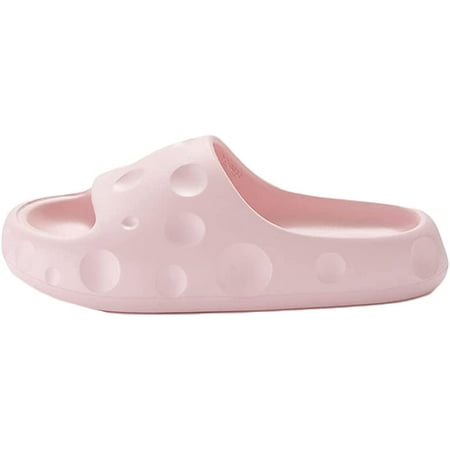 

CoCopeaunts Unisex Cheese Slide Sandals Novelty Non-slip Open Toe Shower Shoes Beach Sandals Indoor & Outdoor