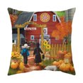 thumbnail image 5 of Juego de 4 Fundas de Cojines Decorativas de otoño 45,7 x 45,7 cm Fundas de Almohada para sofá de Cosecha de Calabaza de Granja otoñal Funda de cojín Cuadrada de Felpa Corta para salón, Cama, sofá y Co, 5 of 5