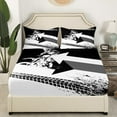 thumbnail image 3 of Erosebridal Dirt Bike Bed Set Motorcycle Extreme Sports Fitted Sheet Motocross Rider Grunge Style Bed Sheets Teens Young Man Motorbike Race Vehicles Sheets Bedroom Decor,Full, 3 of 5