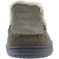 thumbnail image 3 of Clarks Sage/Natural Suede Moccasin Faux Fur Lining Indoor Outdoor Bootie Slipper (Sage/Natural, 10), 3 of 6
