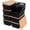 Black-8pc, variant on Plastic Storage Bins 8pc Black Pantry Office Home Organization