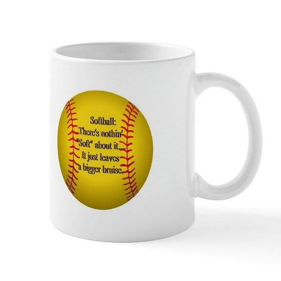 CafePress - Girls Fastpitch Softball Mug - 11 oz Ceramic Mug - Novelty Coffee Tea Cup