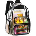 thumbnail image 1 of Mochila CAMTOP Clear Heavy Duty Transparente para Escuela Negra, 1 of 6