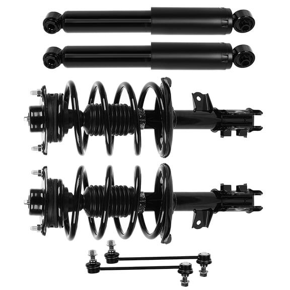 CCIYU Front Strut Spring Assembly Control Arm and Ball Joint Assembly 2010-2013 for Kia Forte/2010-2013 for Kia Forte Koup/2012-2013 for Kia Forte5 Complete Suspension Kit Fits K750032