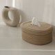 thumbnail image 5 of Fiudx Caja de Almacenamiento para Cocina, Elegante Porta Pañuelos Ovalado, Elegante Organizador de Ropa Blanca, Contenedor Versátil para Suministros de Dibujo, Funcional para La Decoración Del Hogar,, 5 of 6