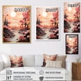 thumbnail image 4 of Designart "Peach Castle On The Puffy Skyline" Abstract Landscape Wall Decor, 4 of 7