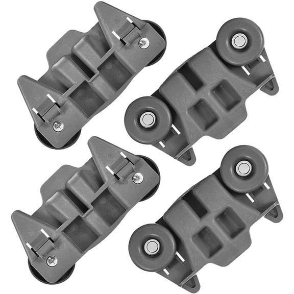 Aniceparthy W10195416V Dishwasher Wheels Lower Rack (Pack of 4),Compatible for KitchenAid Whirlpool Maytag Dishwasher, Durable Lower Dishrack Wheels,Replace W10195420 AP5983730