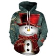 thumbnail image 1 of Sudaderas hombres moda Otoño e Invierno suéter de Navidad estampado 3D de gran tamaño con capucha Unisex hombre mujer divertido jersey de Harajuku, 1 of 4