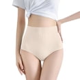 thumbnail image 2 of 6 Pack Women's Underwear High Waisted Abdominal Small Belly Constricting Powerful Hip Lifting Seamless Plus Sized Breathable Stretch Panties, 2 of 6