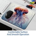 thumbnail image 6 of Jellyfish Desk Pad Mouse Mat Gaming Mouse Pad | Square 8.3x9.8 Inch Non-Slip Rubber Bottom Printed Suitable for Office and Gaming, 6 of 6