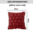 thumbnail image 2 of Juego de 2 fundas de almohada decorativas de felpa suave, funda de cojín cuadrada de estilo lujoso de 45x45cm, 2 of 6