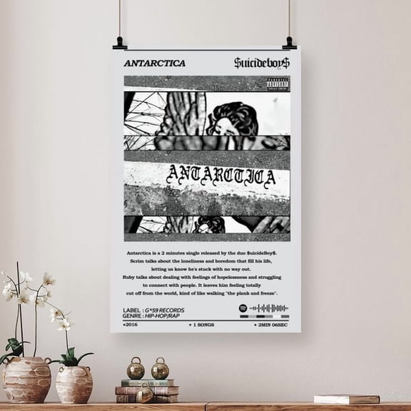 Music Poster SuicideBoys Antartica Poster Size 24''x36''-Gategoo