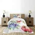thumbnail image 4 of Ambesonne Art Quilted Bedspread Set 2 Pcs, Summer Flowers Branch, Twin Size, Multicolor, 4 of 5
