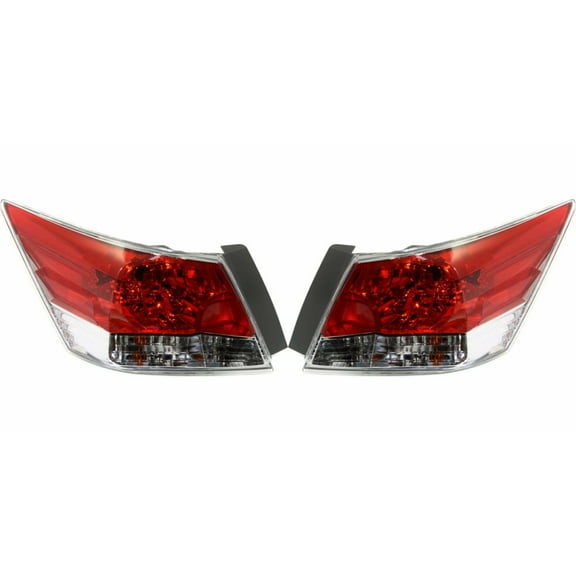 For Honda Accord Tail Light Assembly 2008 09 10 11 2012 Driver and Passenger Side Pair Sedan HO2800172 | 33550-TA0-A01