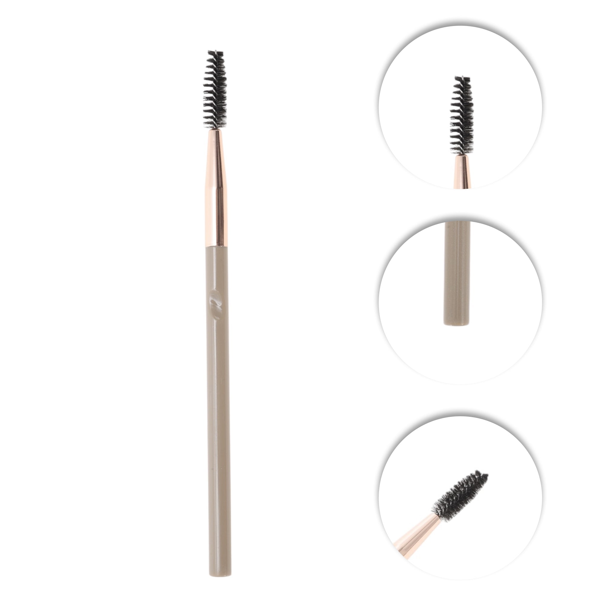 Unique Bargains 1 Pc Durable Eyebrow Brush Light Coffee Color