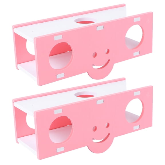 ELAYARD 2-Pack Small Pet Hamster Toys PVC Chew Toys for Small Furry Animals Random Colors