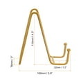 thumbnail image 2 of Unique Bargains 3Pack 4.3Inch Plate Stand for Display Iron Easel Plate Holder for Photo Gold, 2 of 5