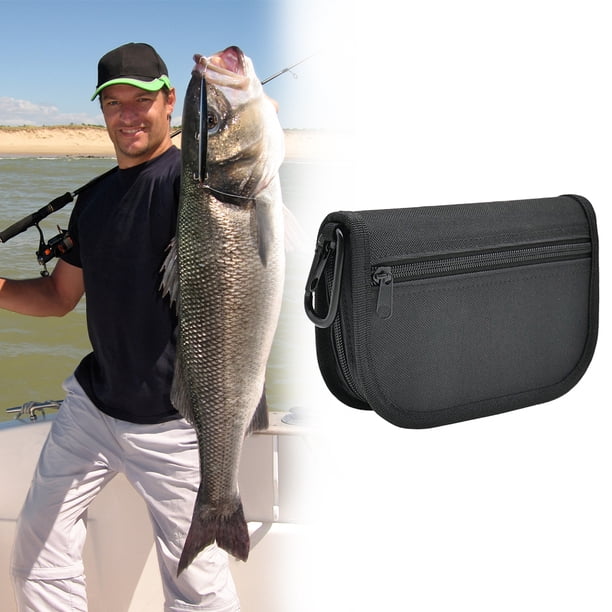 Soporte Plantilla Metal Cuchara Giratoria Almacenamiento Cebo Estuche Transporte Billetera para Señuelo Pesca Fi
