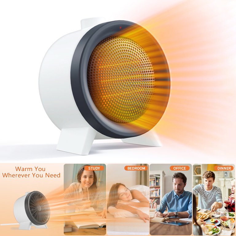 Asdomo Mini Fan Heater,Portable Electric Ceramic Warmer For Winter Home  Tent Bedroom Office Desk - Walmart.com