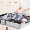 thumbnail image 3 of FORMRS Makeup Bag Travel Cosmetic Organizer for Women Fold Flat Zipper Pouch with Handle, Abstract Marble Pattern, 3 of 8