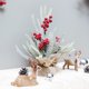 thumbnail image 3 of Mini árbol de Navidad, ramas y piñas artificiales de mesa, decoración navideña, plantas en maceta, 3 of 5