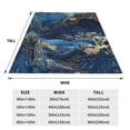 thumbnail image 3 of Pofeuu Golden Blue Mountains Print Ultra-Soft Micro Fleece Blanket,for Bed Or Sofa,All Season Throw Blankets Flannel Blanket-80"x60", 3 of 7
