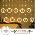 thumbnail image 4 of Christmas Cartoon Curtain String Lights, Festive Holiday Window Hanging Light Decorations, LED Cartoon Modeling Curtain Lights for Home Indoor Decor, 4 of 8