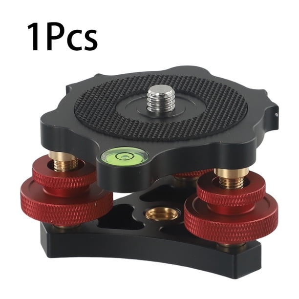 Most Cameras Adjustment UNC Screws Aluminum Angle Adjustment Cameras Complex Terrain Level Adjustment Base Tripod