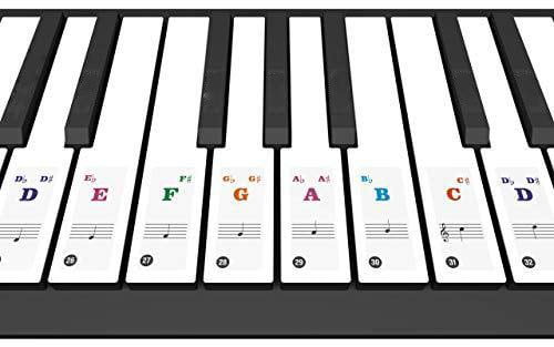 Piano Key Stickers For Easy Learning Practice For Beginners